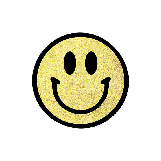5 Unidades Parche Emoji Sonriente Dorado BY DELUXE Chile