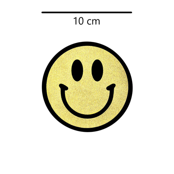 5 Unidades Parche Emoji Sonriente Dorado BY DELUXE Chile