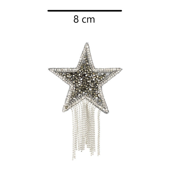 Decoración Estrella Bronce Brillantes Cadenas BY DELUXE Chile