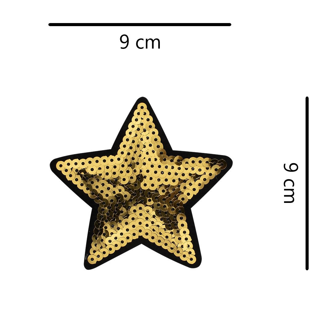 5 Unidades Parche Estrella Dorada Pequeña Lentejuelas BY DELUXE Chile