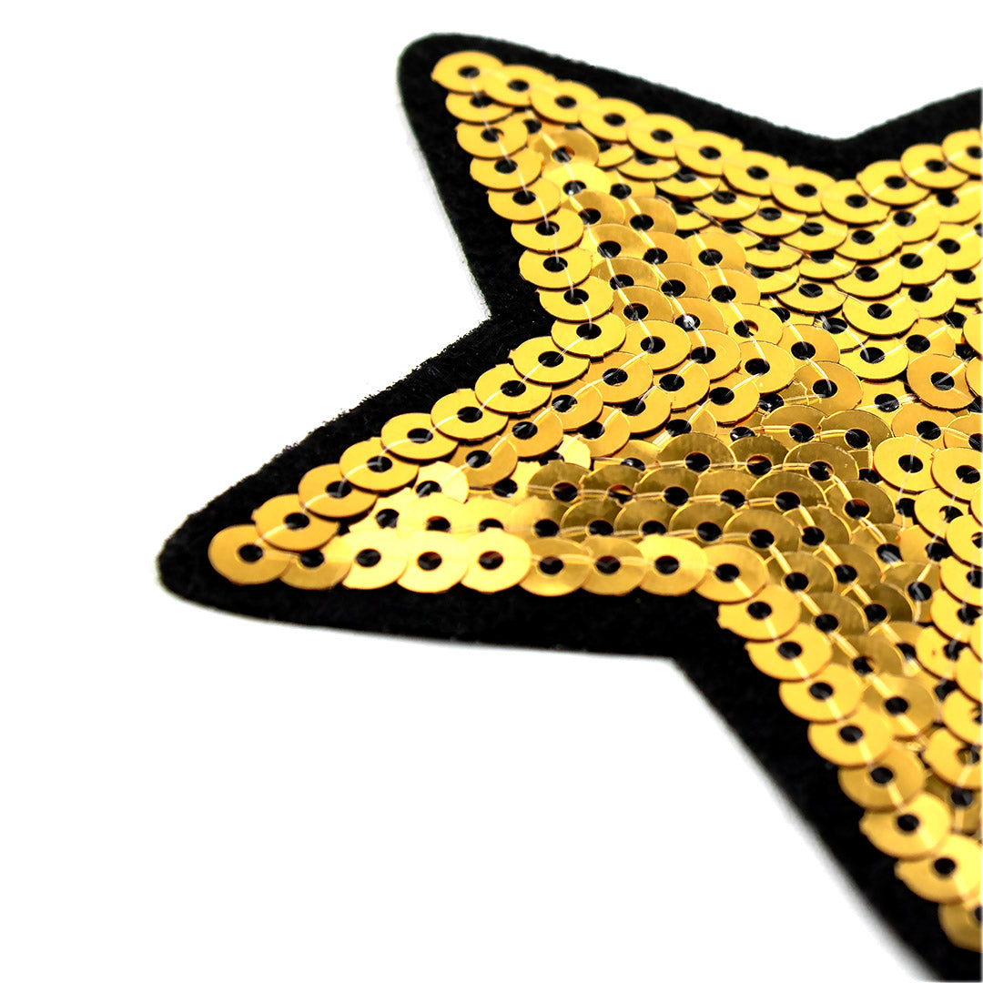 5 Unidades Parche Estrella Dorada Pequeña Lentejuelas BY DELUXE Chile