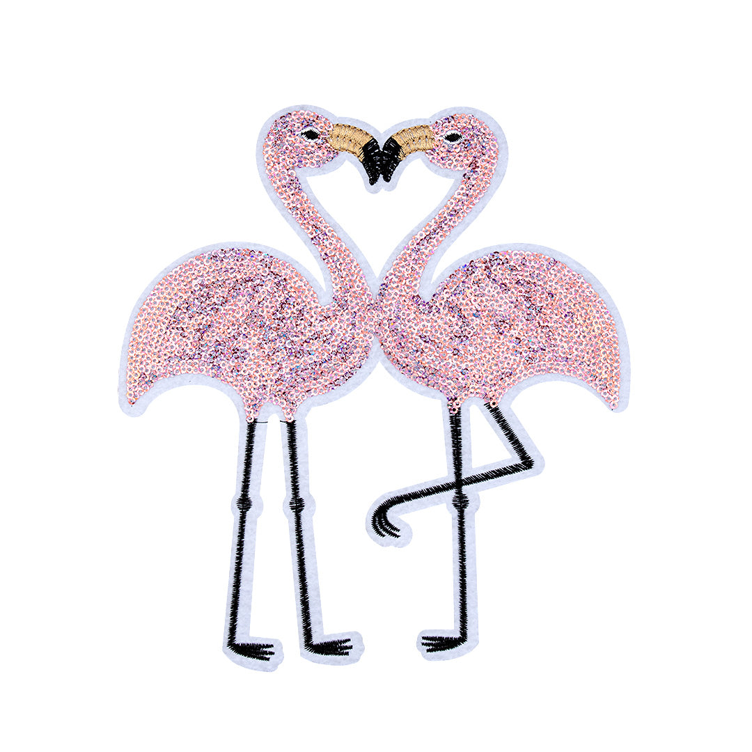 Parche Flamingos Lentejuelas BY DELUXE Chile