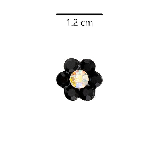 50 Unidades Decoración Flor Negra Brillantes BY DELUXE Chile