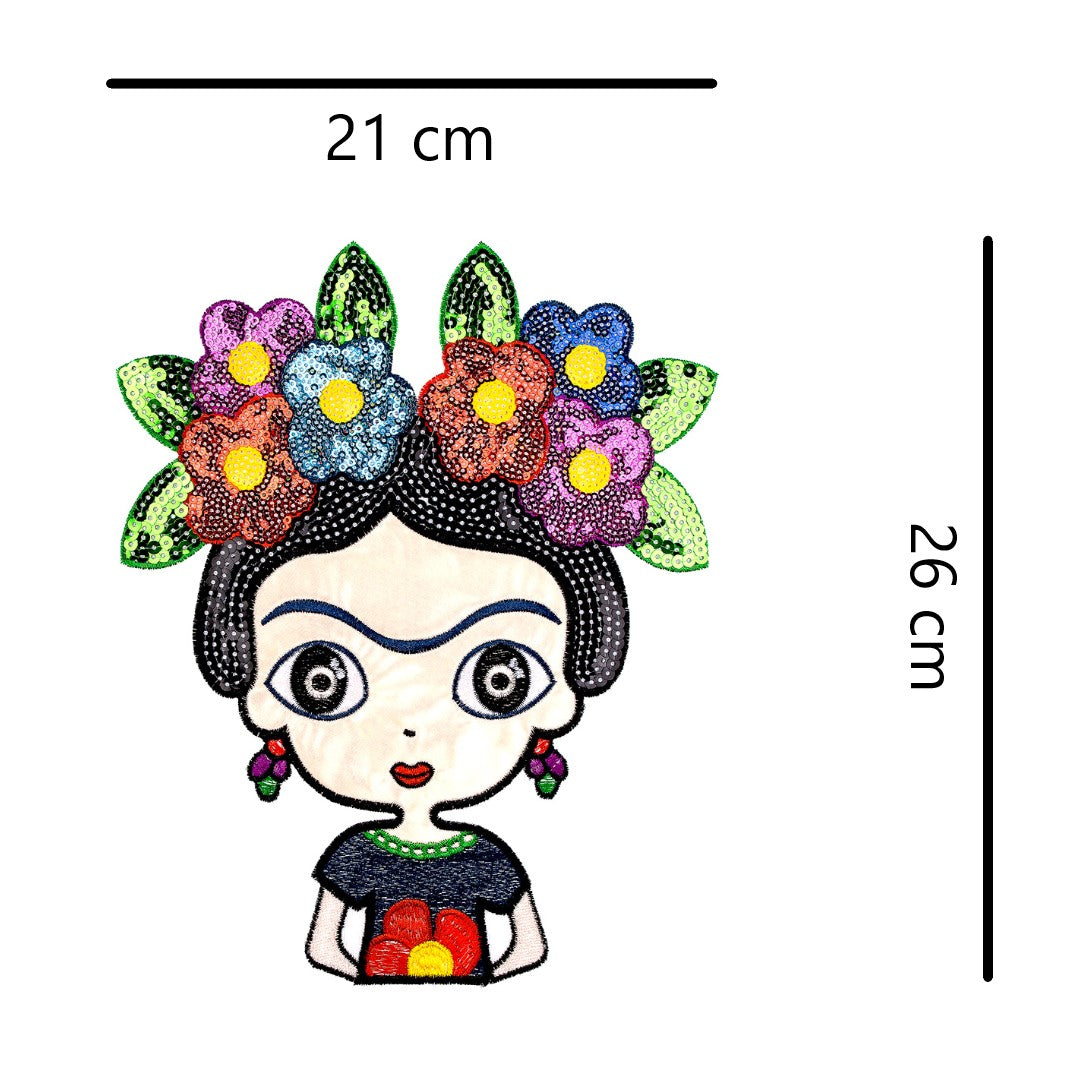 Parche Frida Flores Lentejuelas BY DELUXE Chile