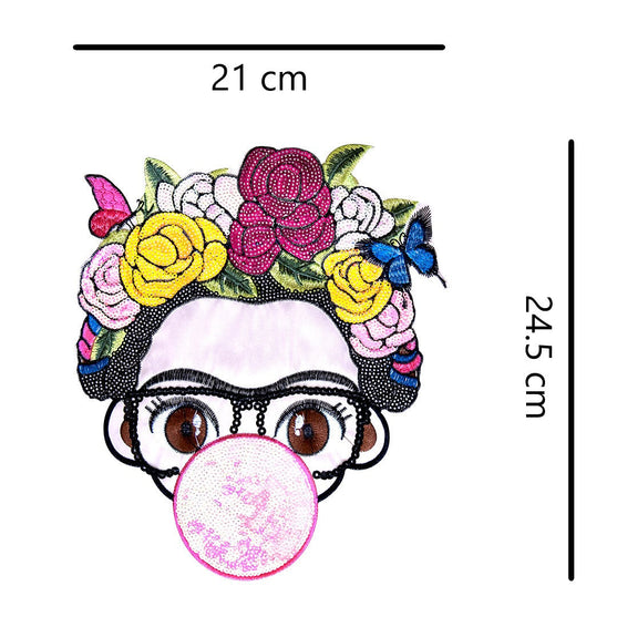Parche Frida Girl Lentejuelas BY DELUXE Chile