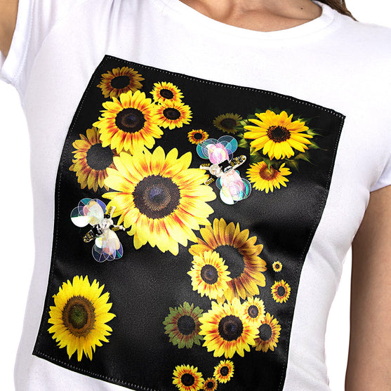 Aplique Girasoles Abejas BY DELUXE Chile