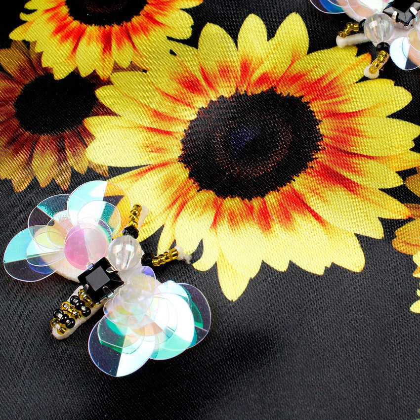 Aplique Girasoles Abejas BY DELUXE Chile