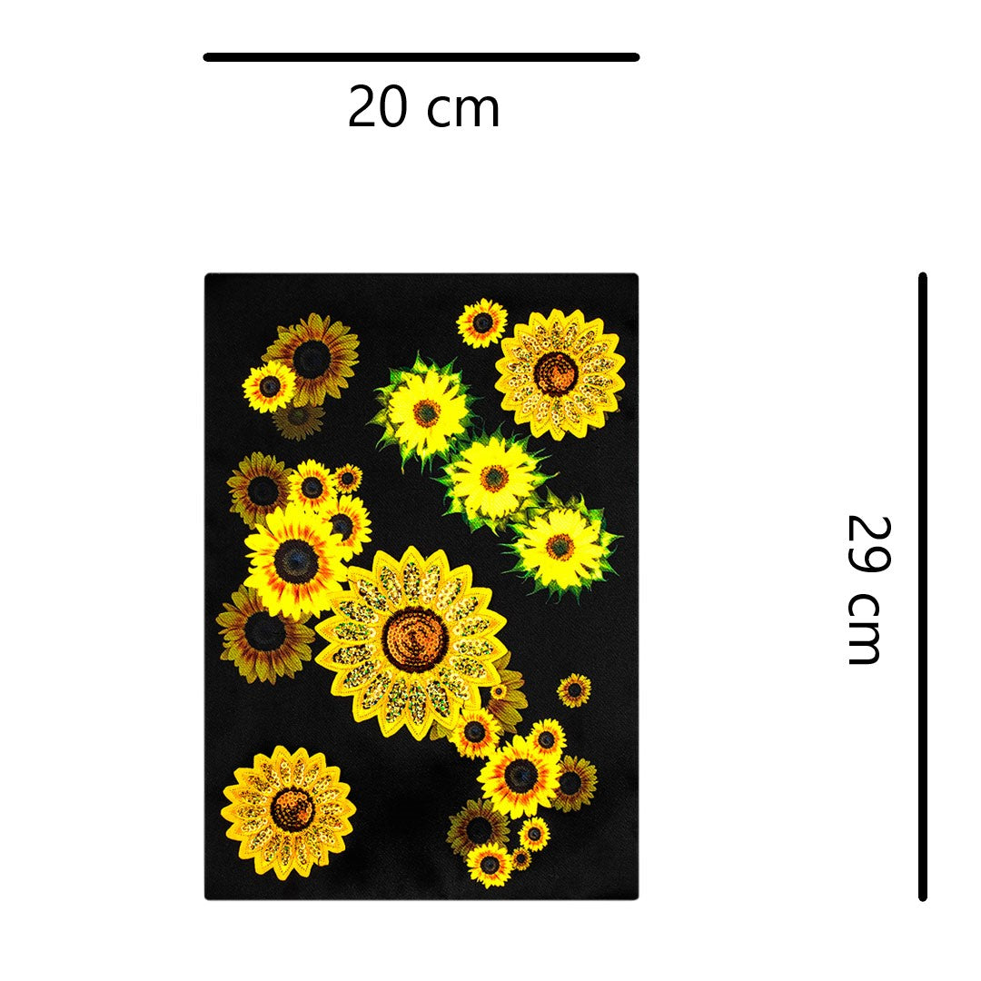 Aplique Girasoles Lentejuelas BY DELUXE Chile