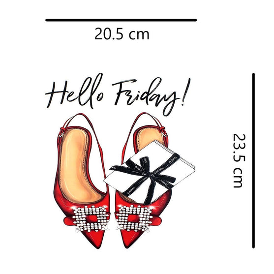 Aplique en Vinilo Tacones Hello Friday BY DELUXE Chile