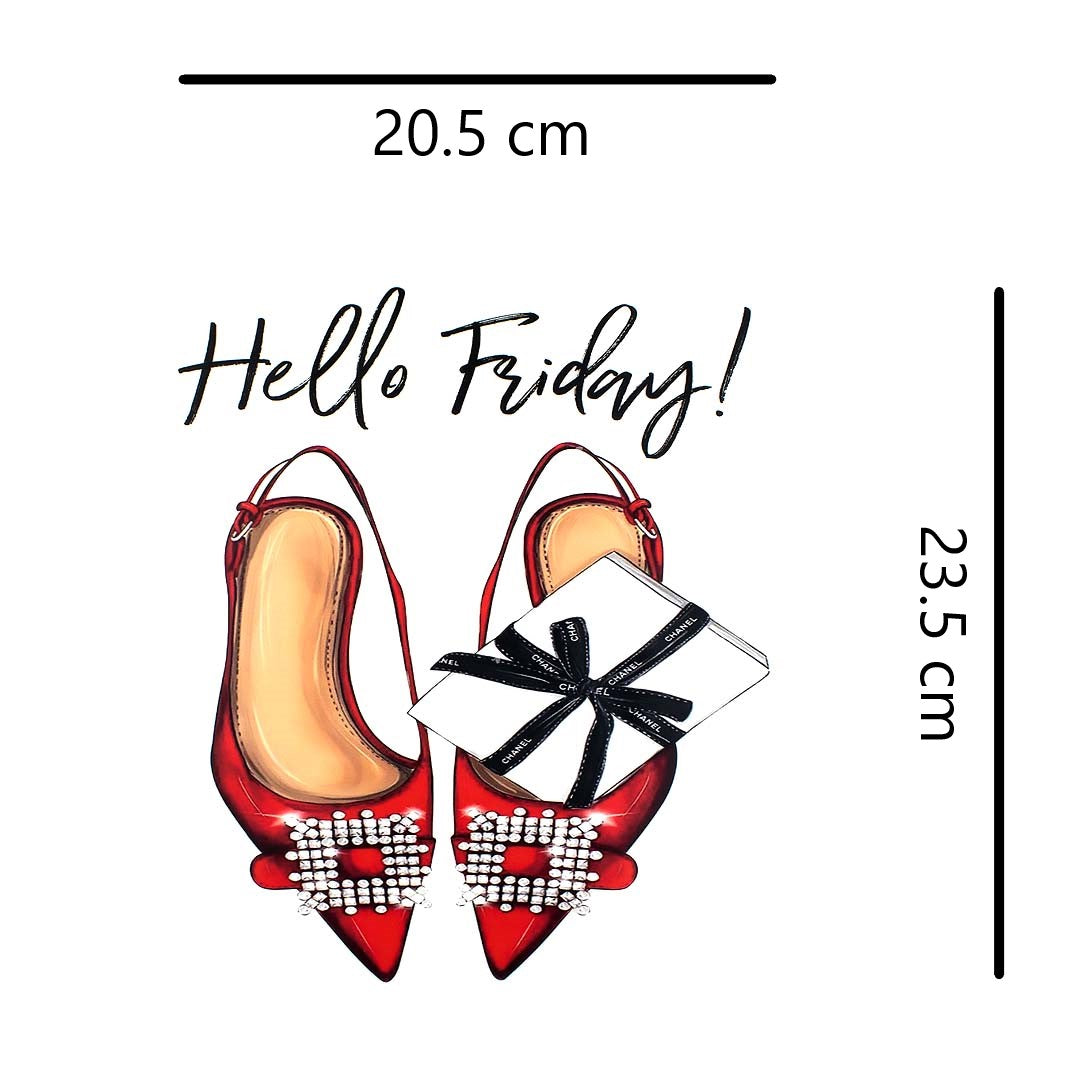 Aplique en Vinilo Tacones Hello Friday BY DELUXE Chile