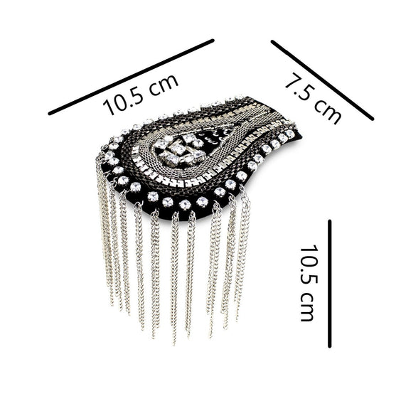 Charretera Brillantes Cadenas Plateada BY DELUXE Chile