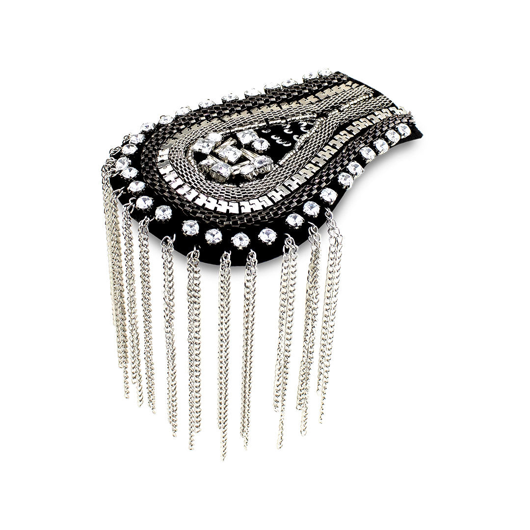 Charretera Brillantes Cadenas Plateada BY DELUXE Chile