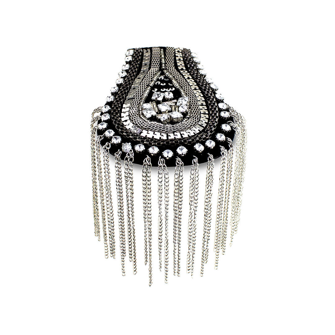 Charretera Brillantes Cadenas Plateada BY DELUXE Chile