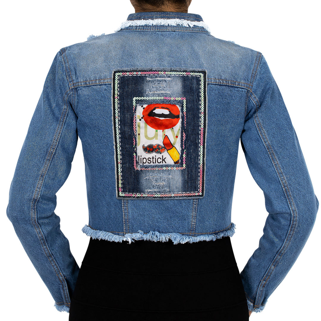 Chaqueta Azul Lipstick BY DELUXE Chile