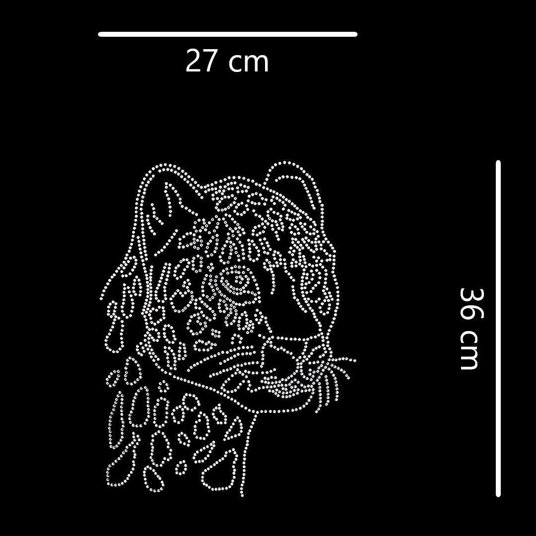 Aplique Leopardo Strass BY DELUXE Chile