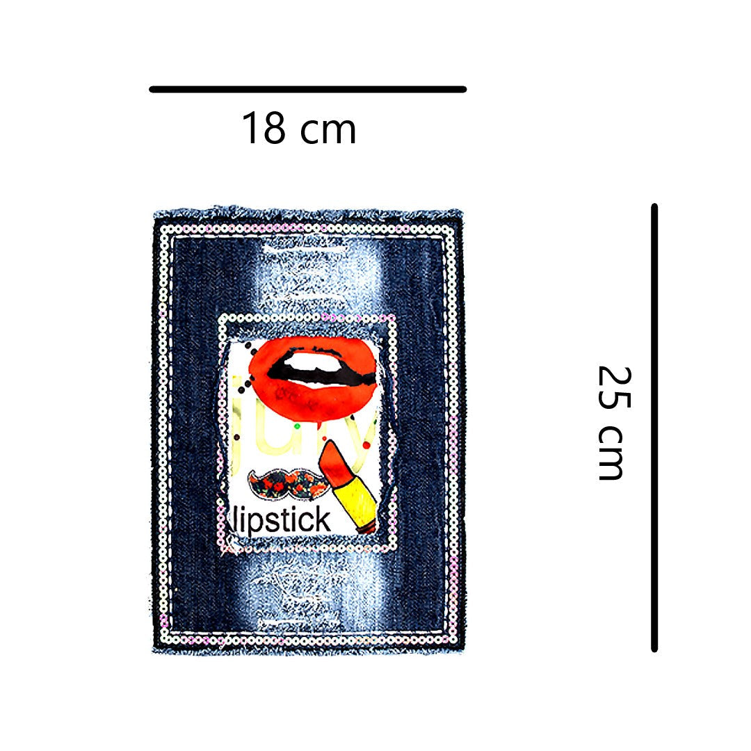 Aplique Lipstick Lentejuelas BY DELUXE Chile