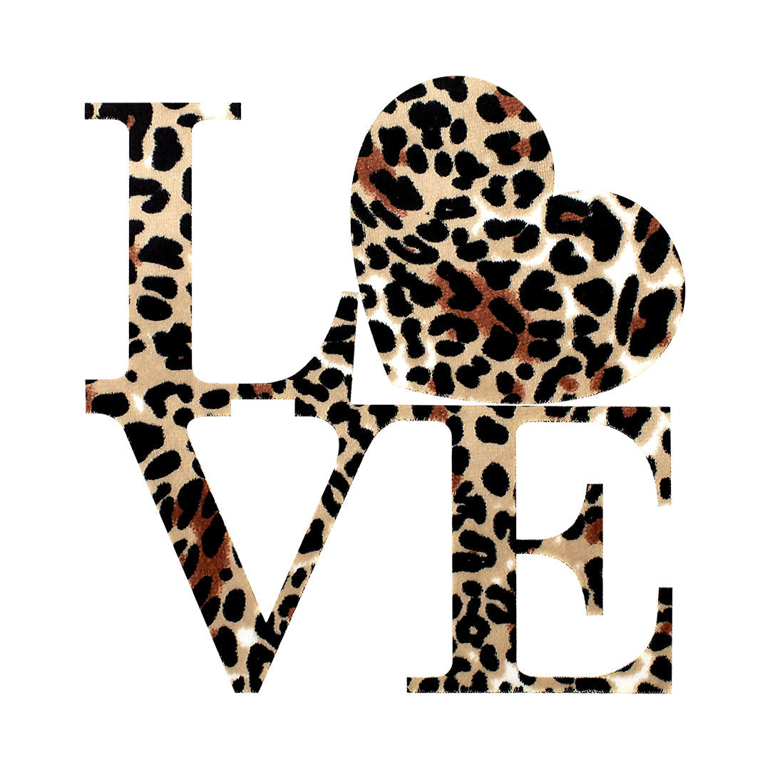 Parche Love Corazón Animal Print BY DELUXE Chile