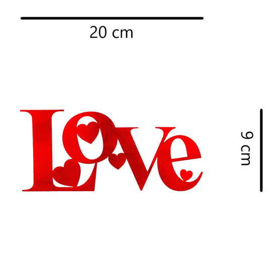 Parche Love Corazones Rojo Brillante BY DELUXE Chile