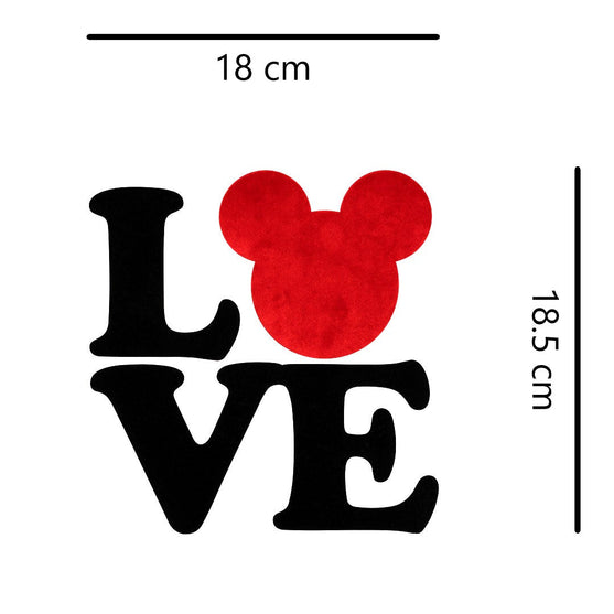 Parche Love Mouse Rojo Terciopelo BY DELUXE Chile