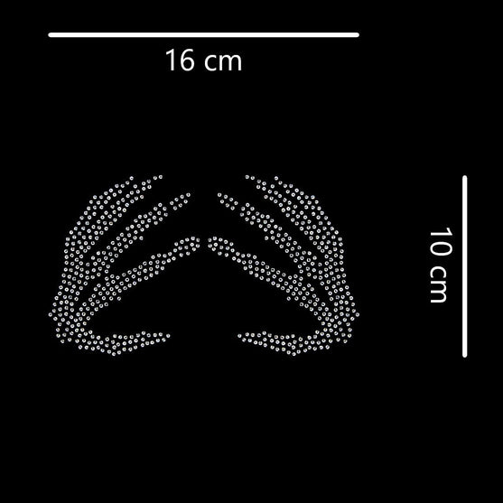 Aplique Manos Esqueleto Strass BY DELUXE Chile