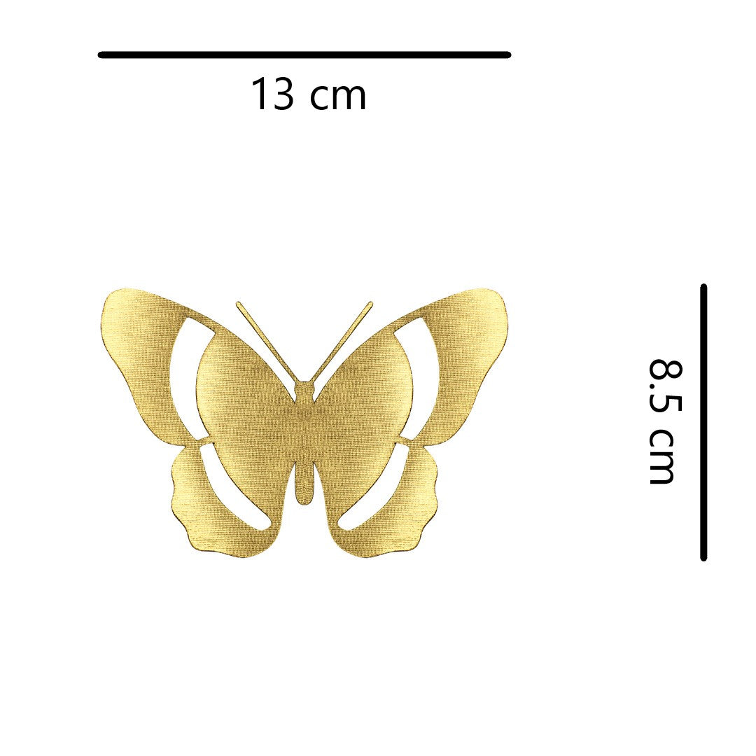 10 Unidades Parche Mariposa Dorada Ranuras BY DELUXE Chile