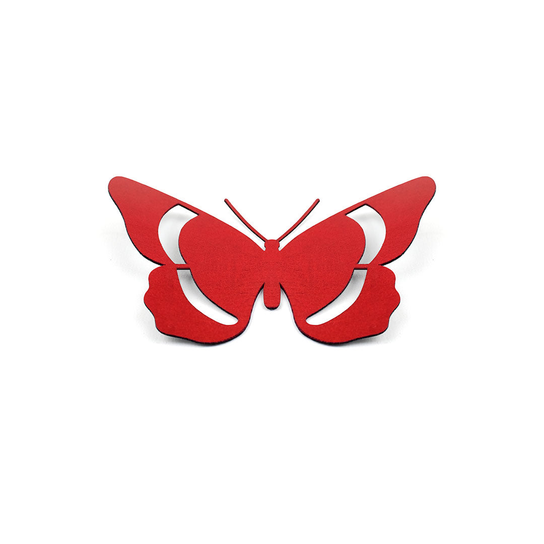10 Unidades Parche Mariposa Roja Ranuras BY DELUXE Chile