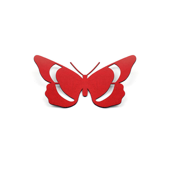 10 Unidades Parche Mariposa Roja Ranuras BY DELUXE Chile