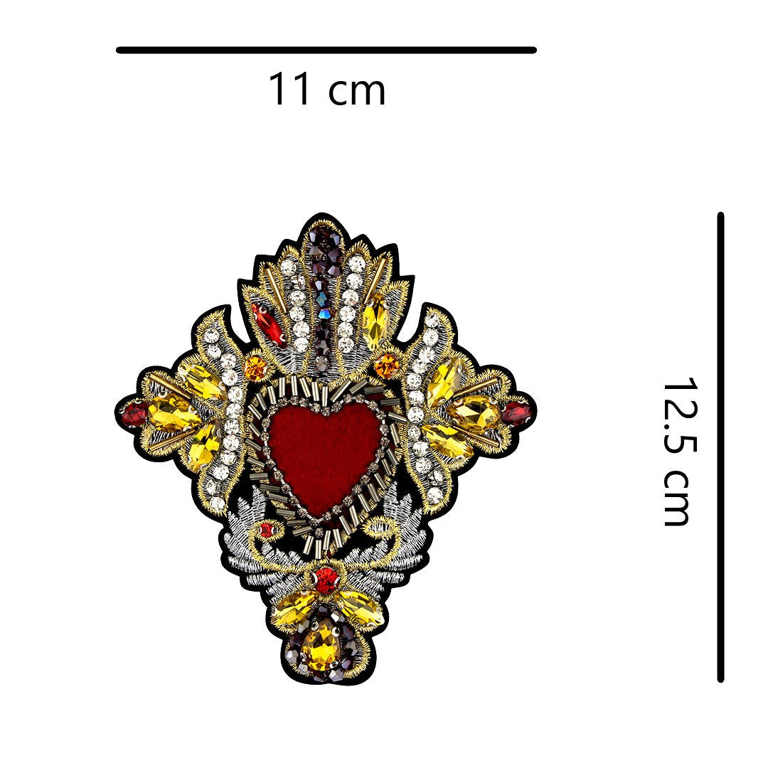 Milagrito Mexicano Bordado Piedras Brillantes Canutillo BY DELUXE Chile