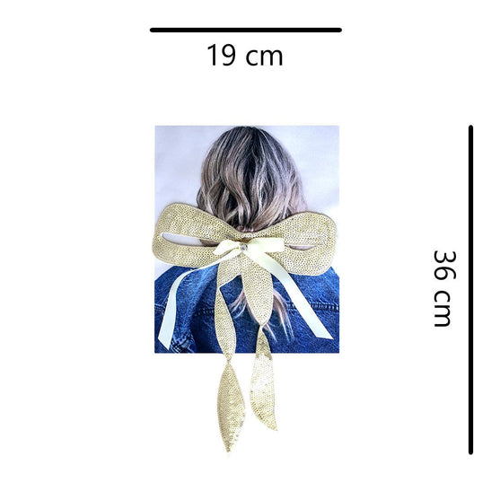 Aplique Mujer Lazo Dorado Lentejuelas BY DELUXE Chile