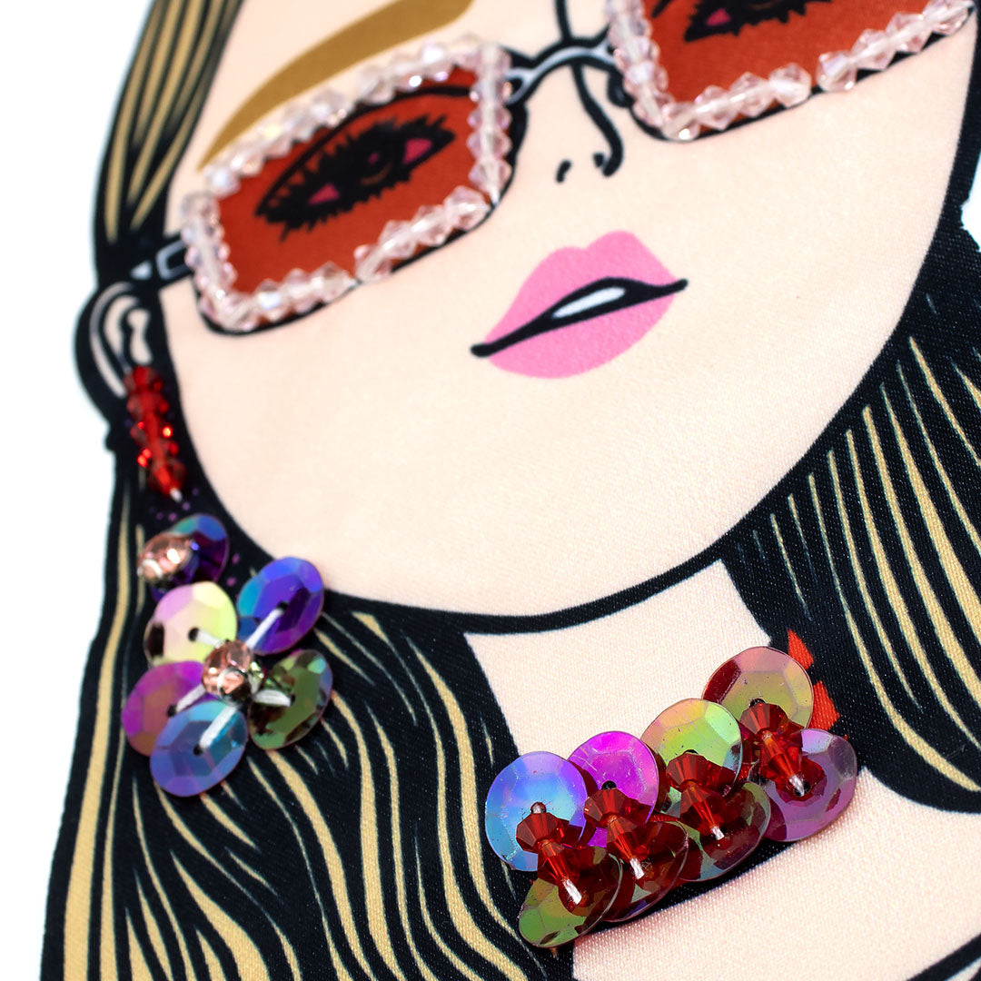 Aplique Mujer Lentes Cuadrados BY DELUXE Chile