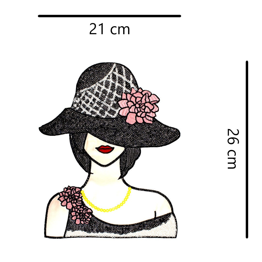 Parche Mujer Sombrero Lentejuelas BY DELUXE Chile