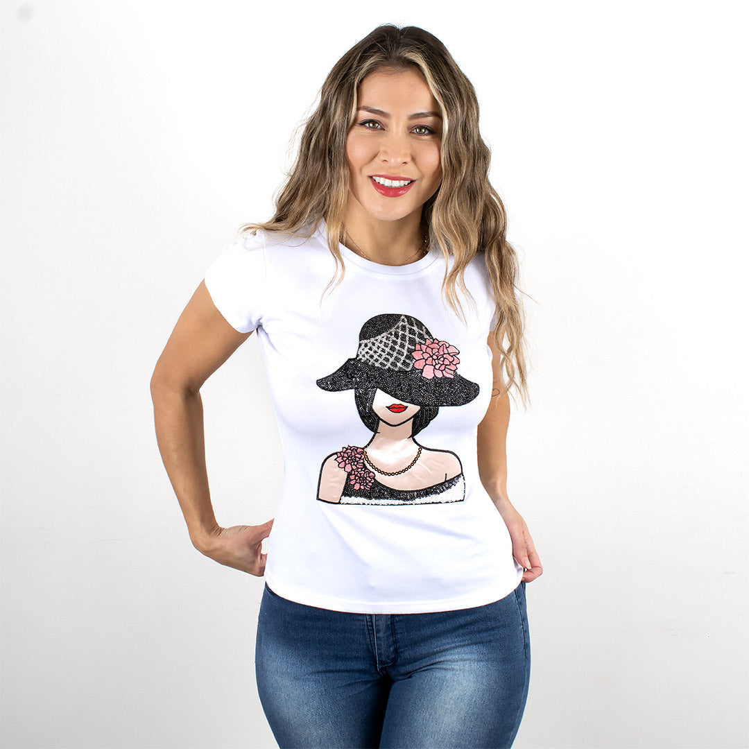 Parche Mujer Sombrero Lentejuelas BY DELUXE Chile