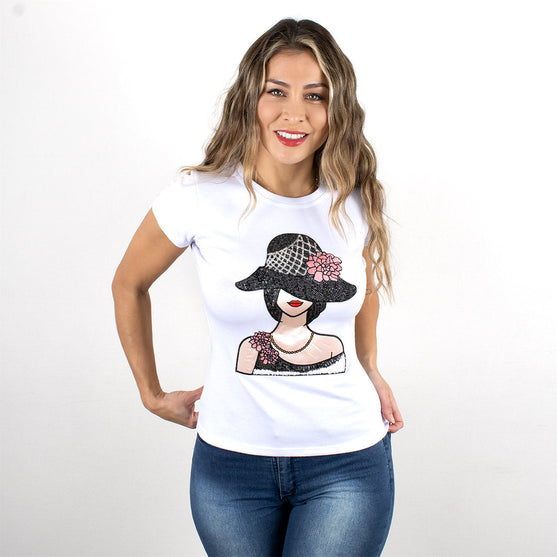 Parche Mujer Sombrero Lentejuelas BY DELUXE Chile