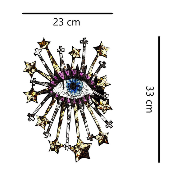 Parche Ojo Turco Estrellas Lentejuelas BY DELUXE Chile