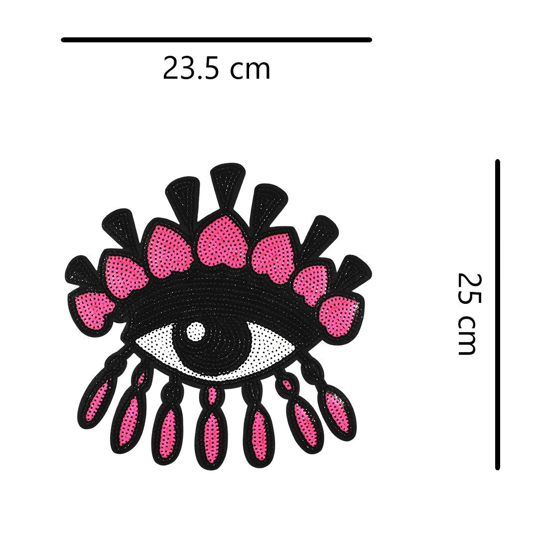 Parche Ojo Turco Fucsia Lentejuelas BY DELUXE Chile