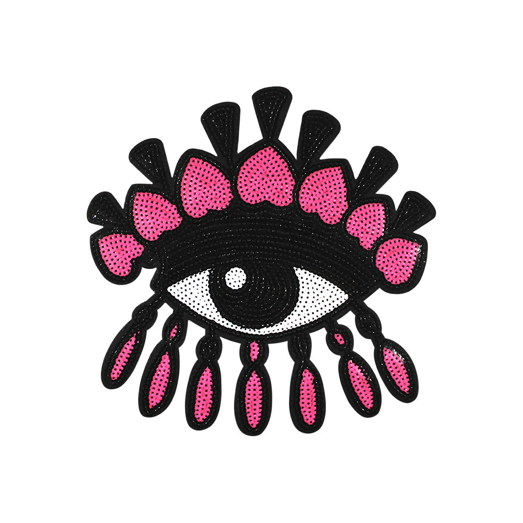 Parche Ojo Turco Fucsia Lentejuelas BY DELUXE Chile