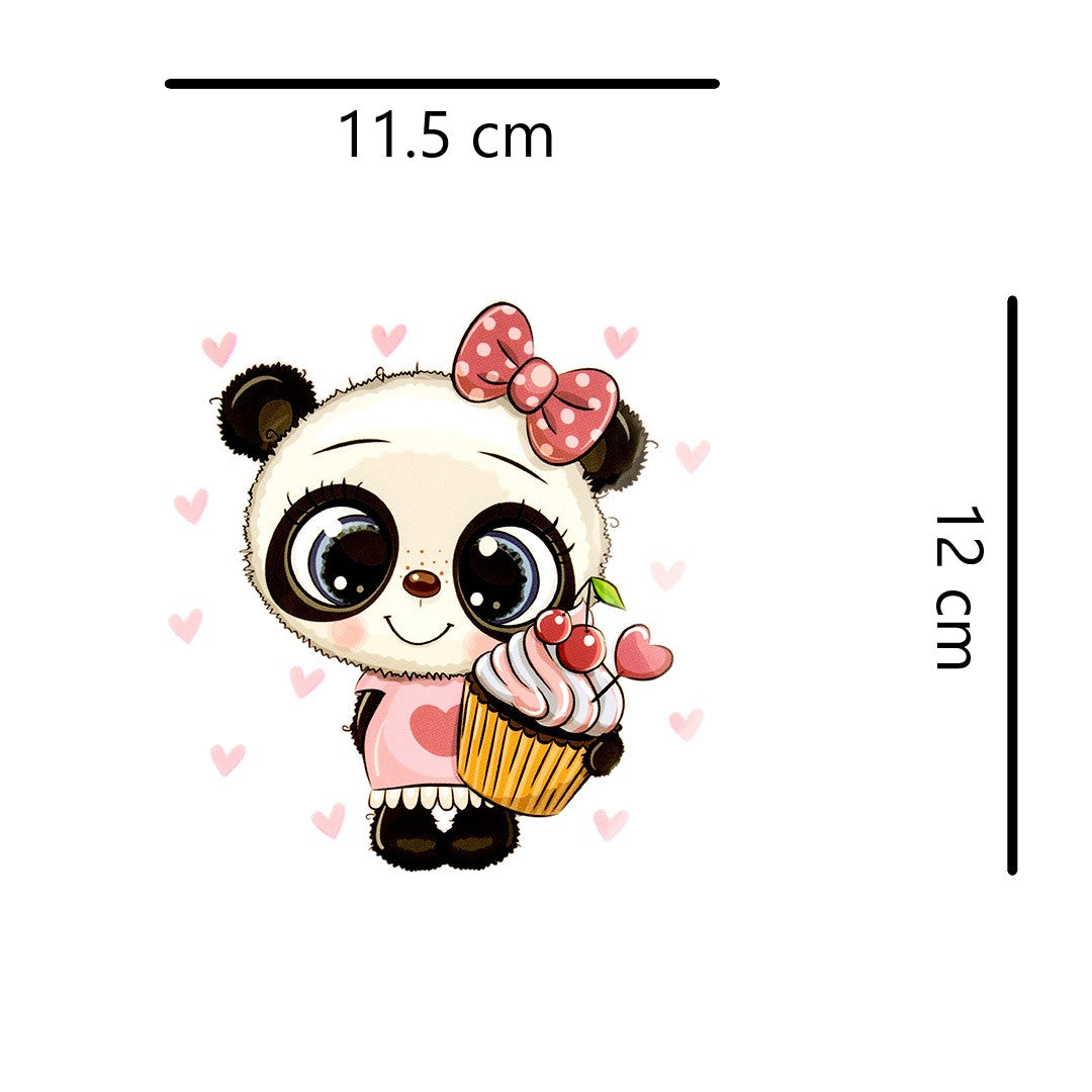 Aplique en Vinilo Panda Cupcake BY DELUXE Chile