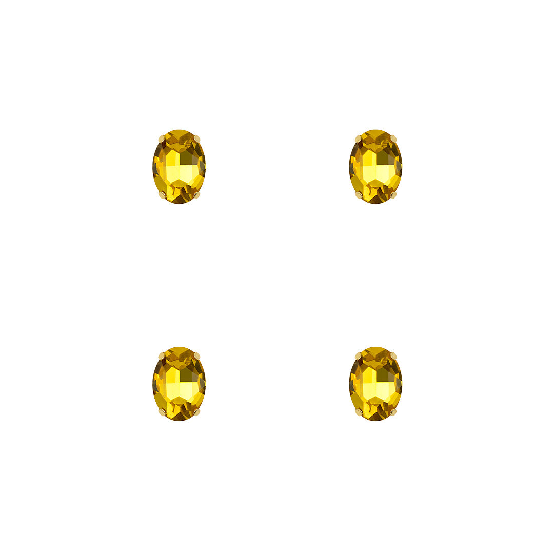 10 Unidades Piedra Brillante de Cristal Dorado BY DELUXE Chile