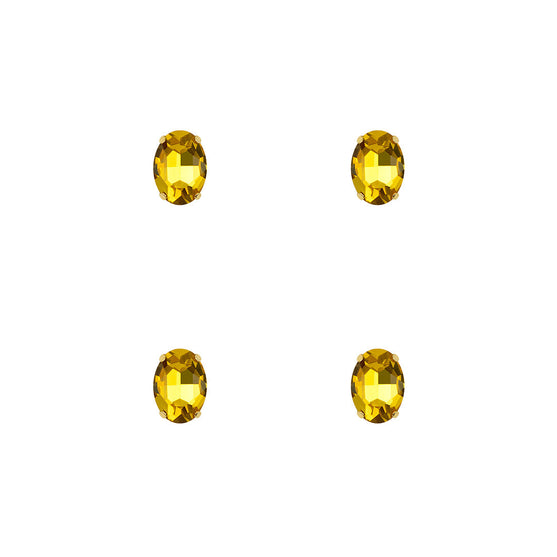 10 Unidades Piedra Brillante de Cristal Dorado BY DELUXE Chile