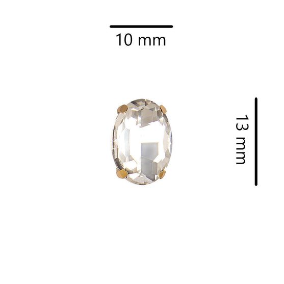 10 Unidades Piedra Brillante de Cristal BY DELUXE Chile