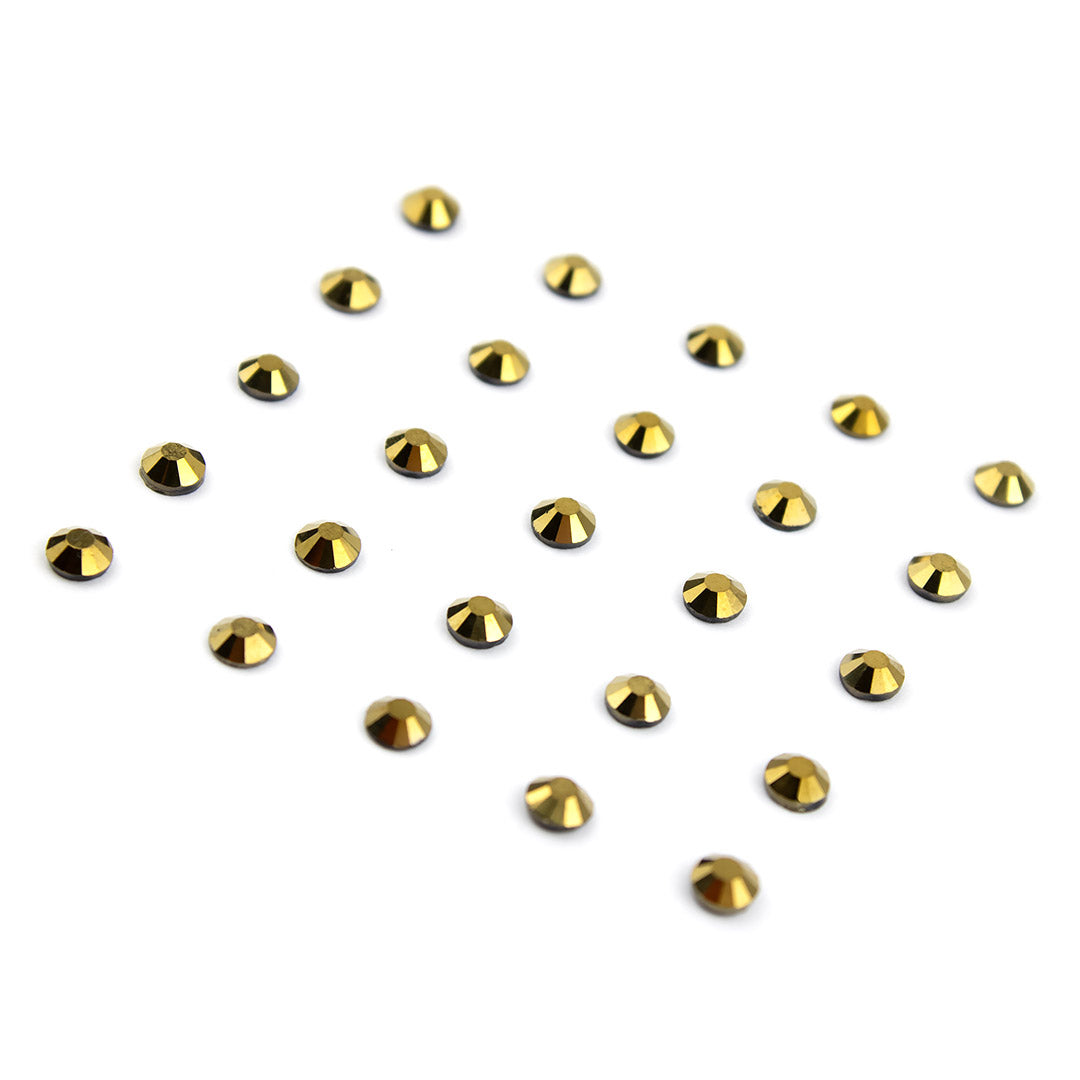 500 Unidades Cristal Strass Hotfix Dorado BY DELUXE Chile