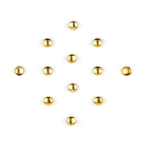 100 Unidades Tacha Dorada Redonda BY DELUXE Chile