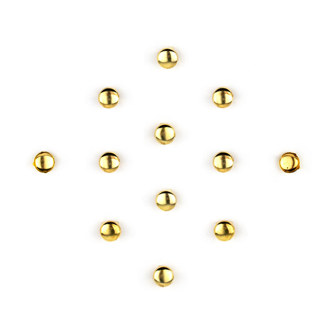 100 Unidades Tacha Dorada Redonda BY DELUXE Chile