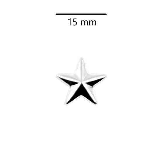 100 Unidades Tacha Plateada Estrella BY DELUXE Chile