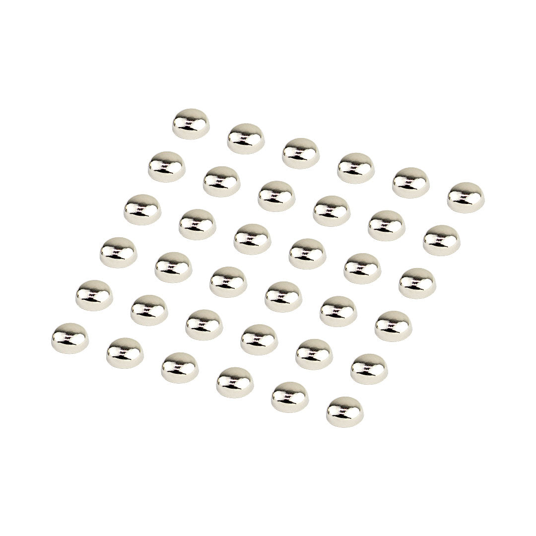 100 Unidades Tacha Plateada Redonda Hotfix BY DELUXE Chile