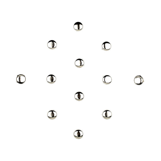 100 Unidades Tacha Plateada Redonda BY DELUXE Chile