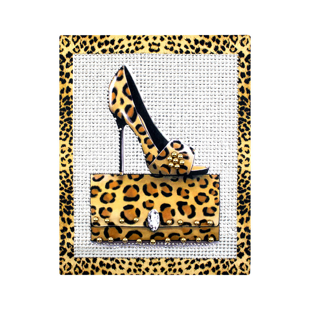 Aplique Tacón Animal Print Cristales BY DELUXE Chile