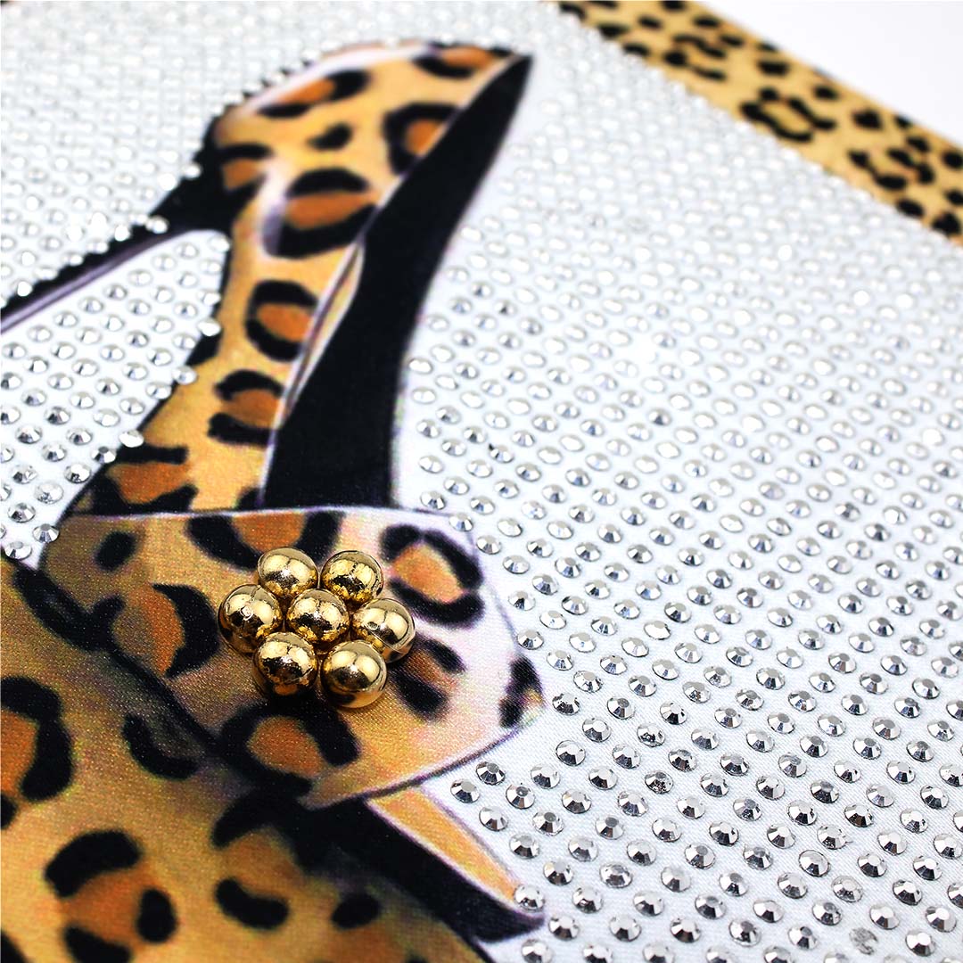 Aplique Tacón Animal Print Cristales BY DELUXE Chile