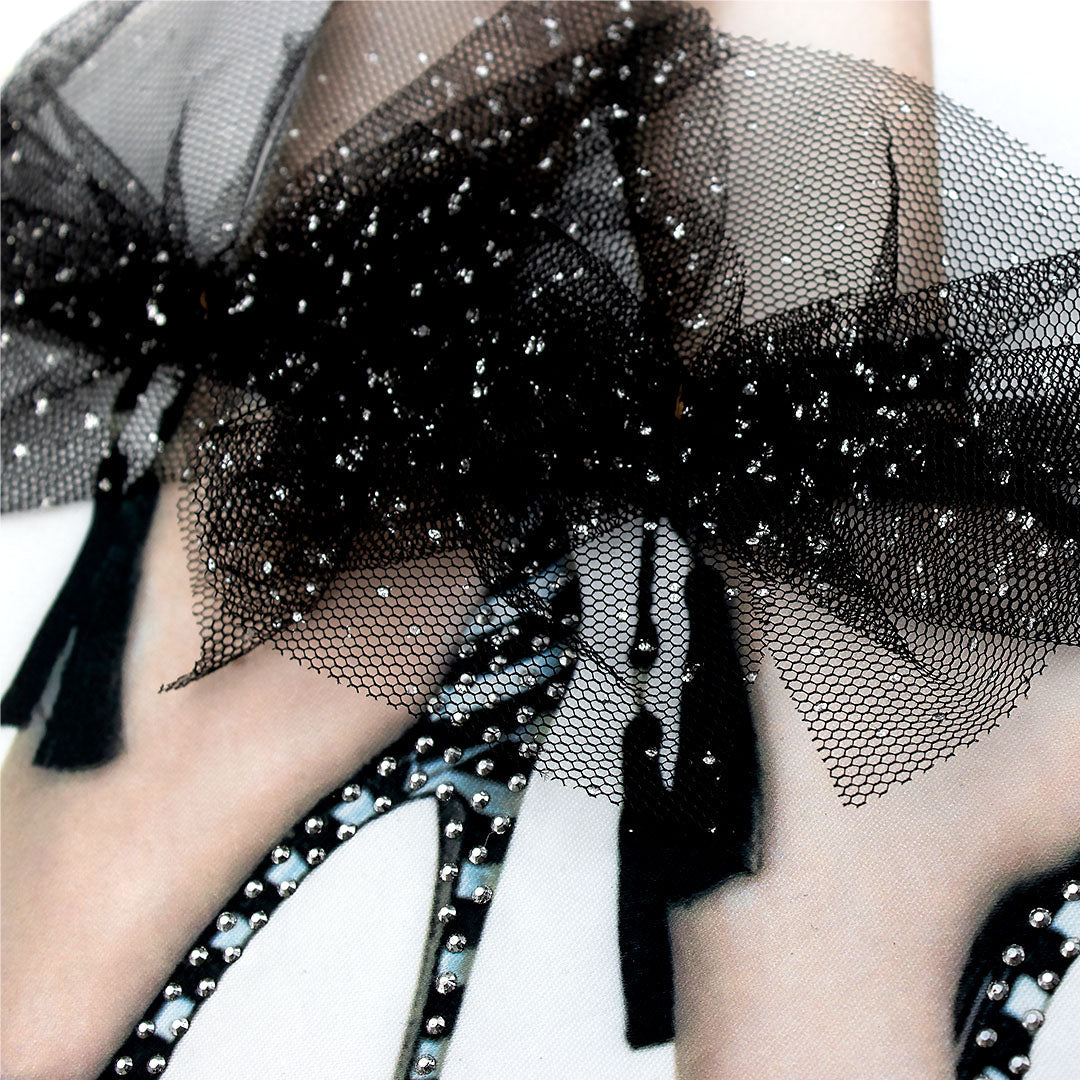 Aplique Tacones Moño Negro Love BY DELUXE Chile