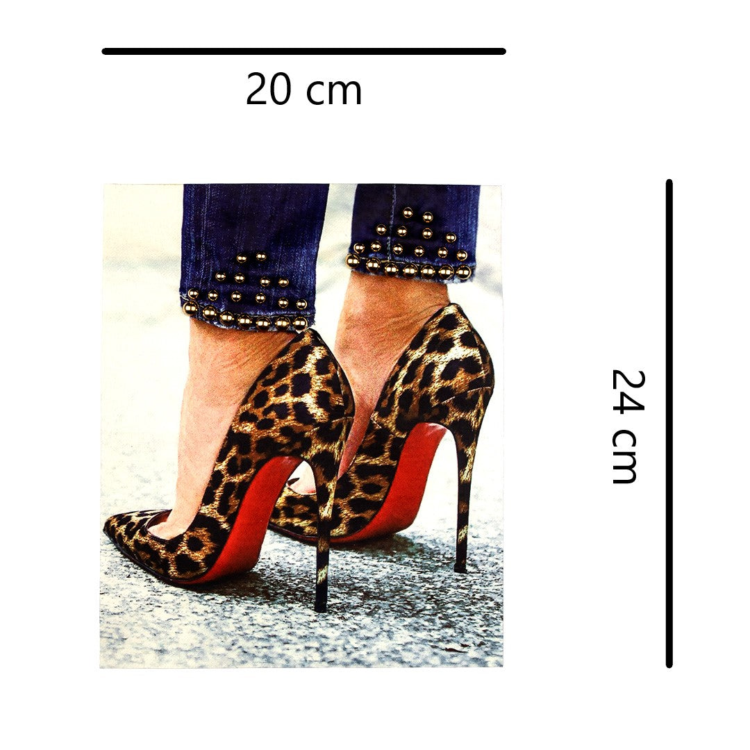 Aplique Tacones Animal Print Suela Roja BY DELUXE Chile